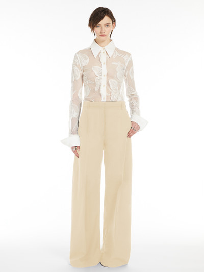 Sportmax GEBE Oversized washed cotton trousers outlook