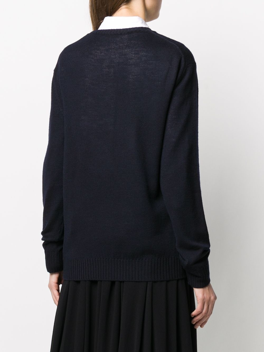 slouchy crew neck jumper - 4