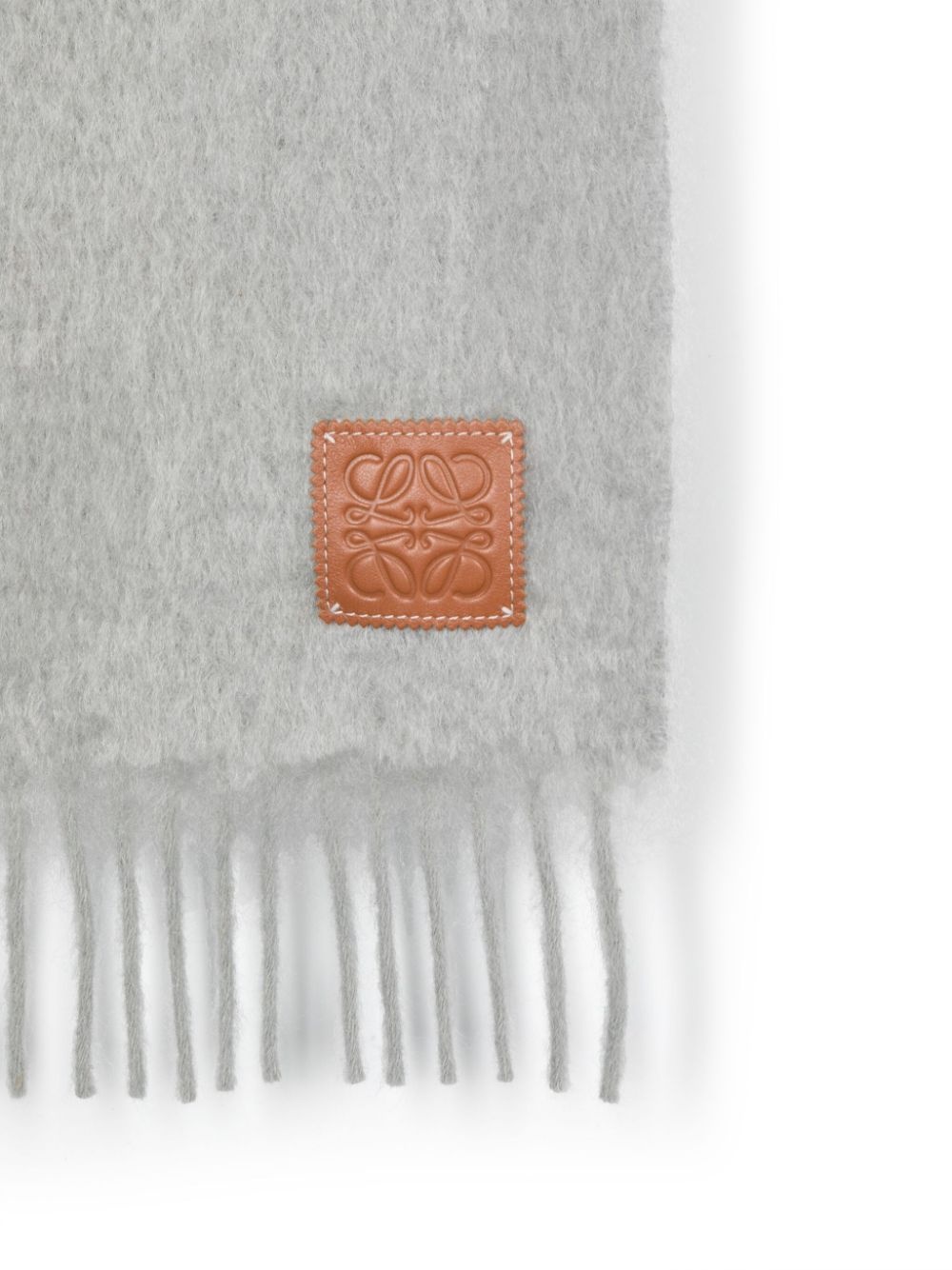 Anagram patch fringed scarf - 3