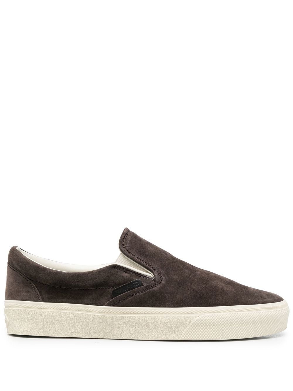 suede slip-on sneakers - 1