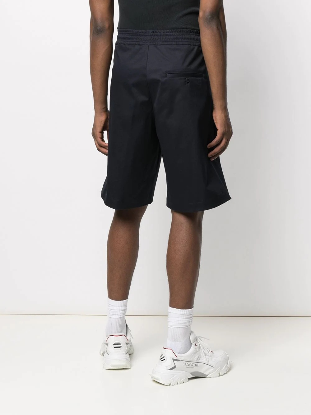 knee-length track shorts - 4