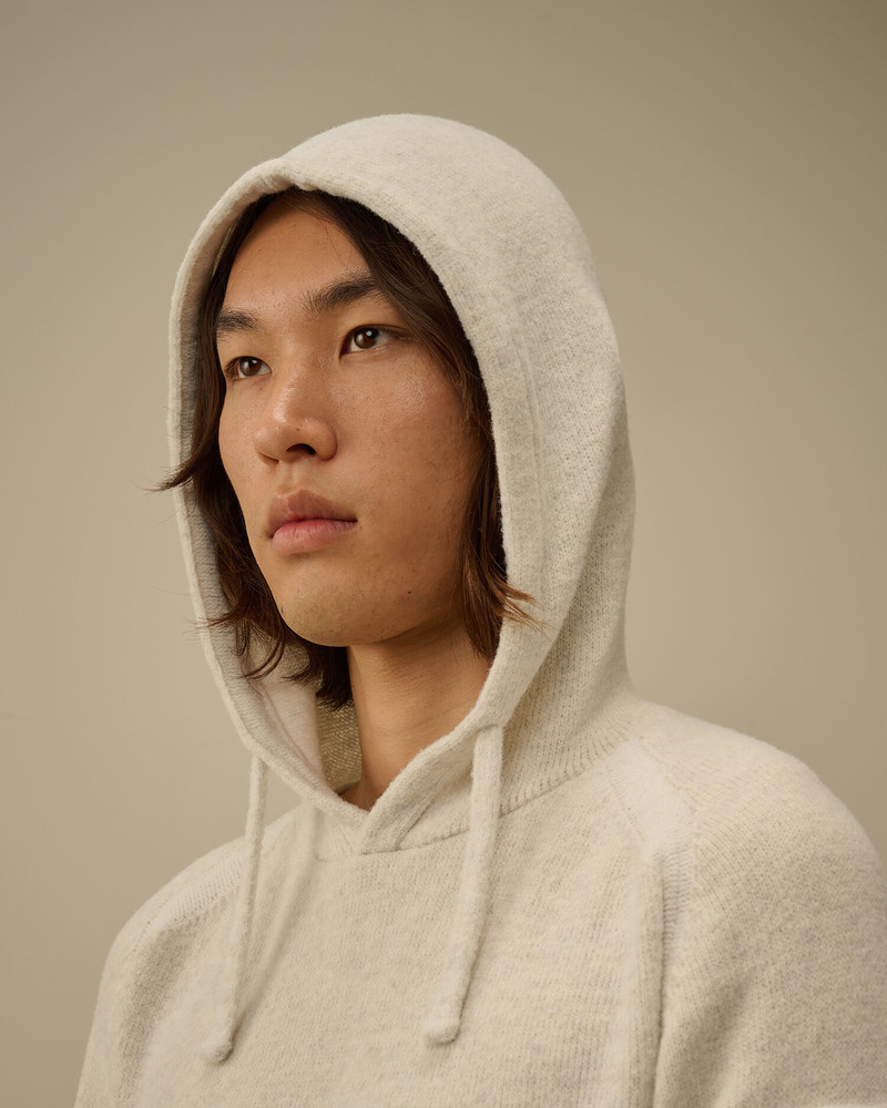 Fleece Knit Hooded Sweater 6