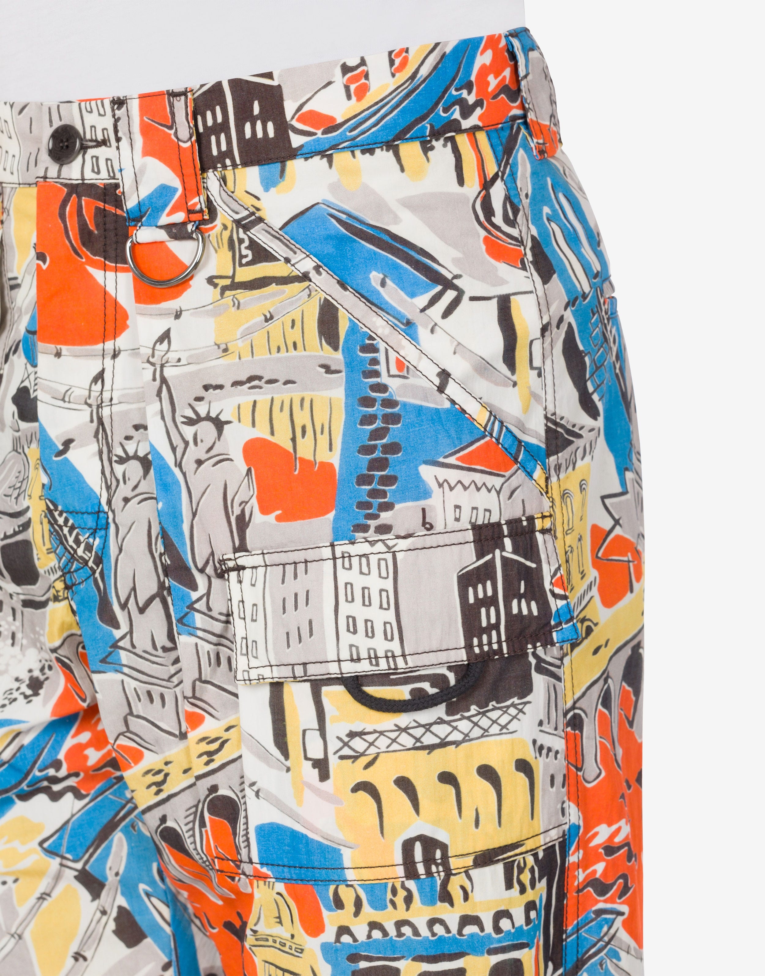 CITY PRINT NYLON TROUSERS - 4