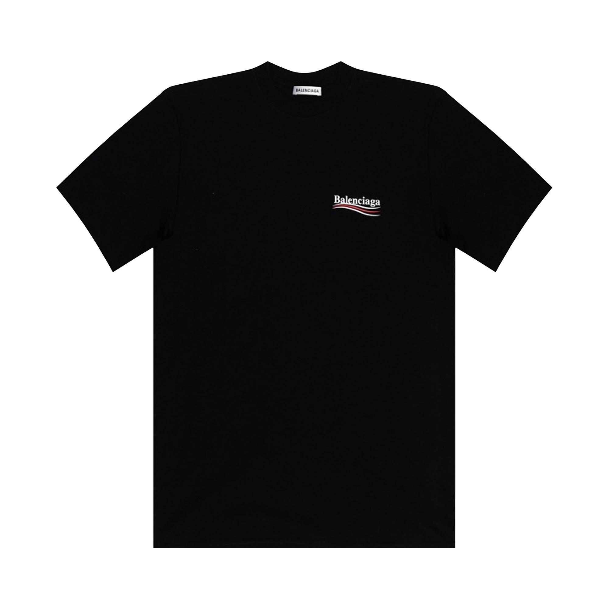 Balenciaga Political Campaign T-Shirt 'Black' - 1