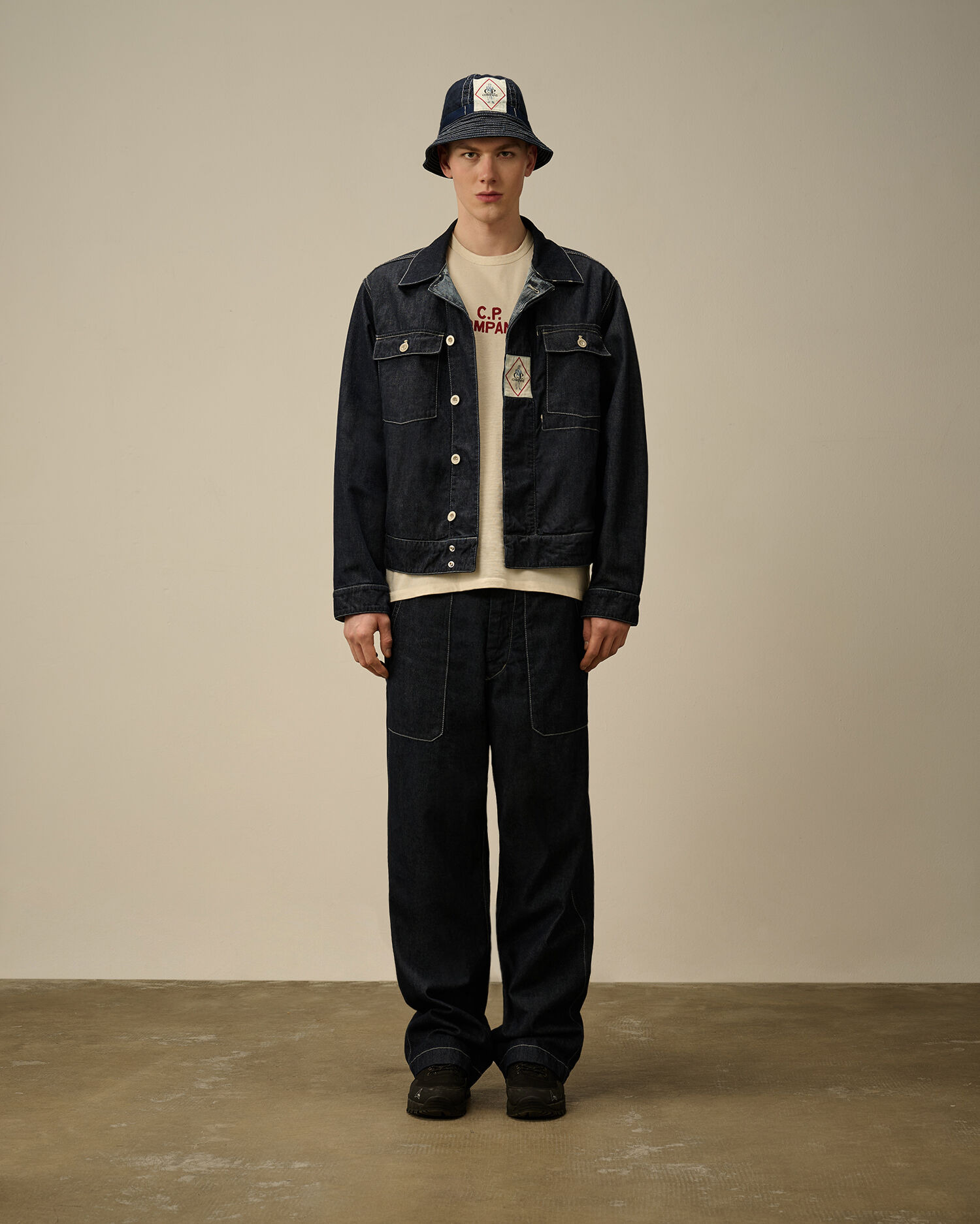 3/1 Hand Plated Denim Short Jacket - 2