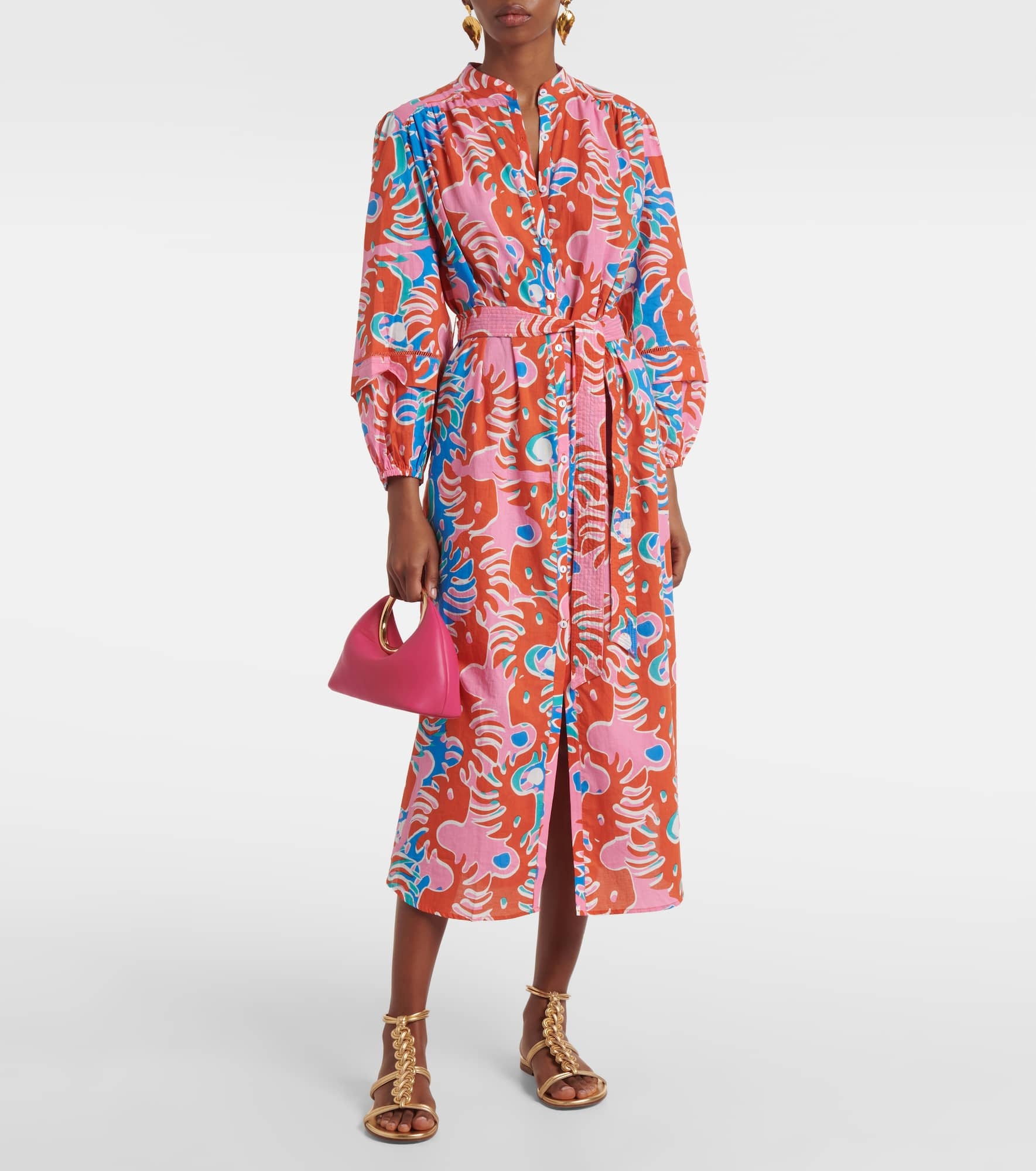 Cathy printed cotton shirt dress - 2