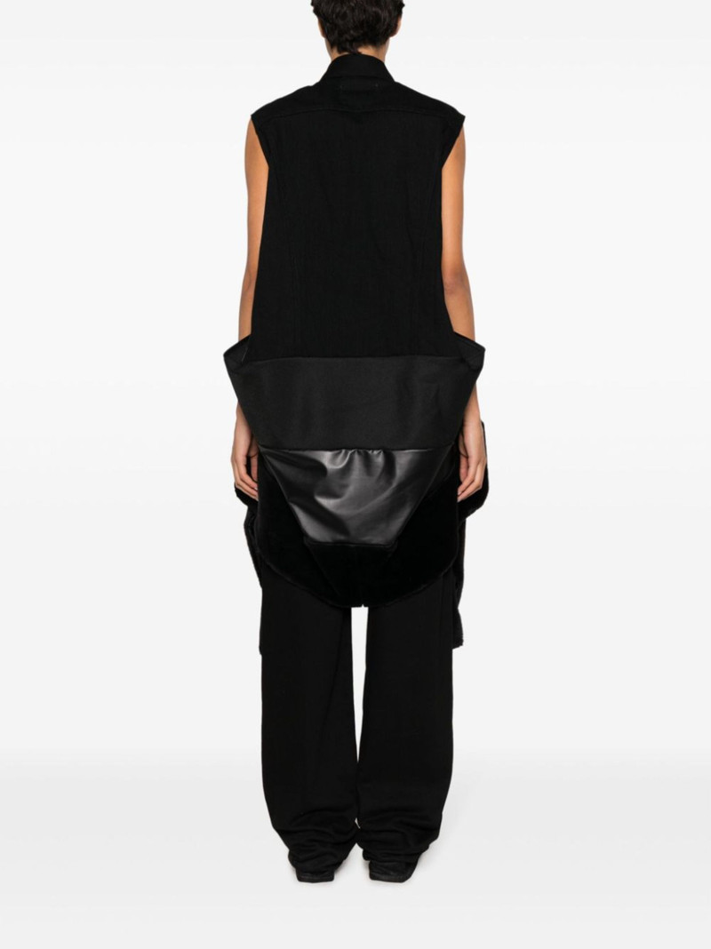 draped denim vest 4