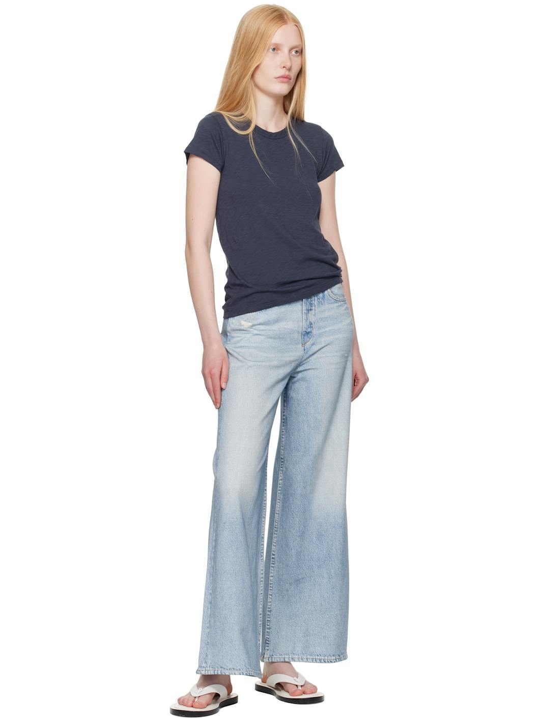 Navy 'The Slub' T-shirt - 4