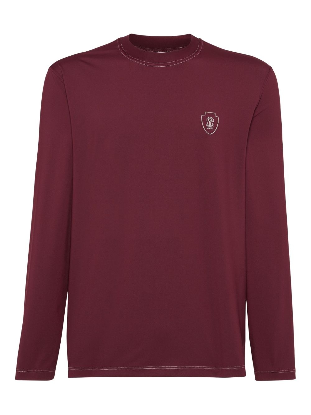 logo-embroidered long-sleeve T-shirt - 7