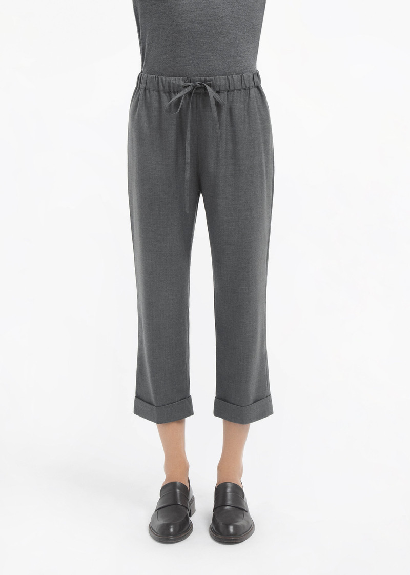 Turn Up Cuff Jogger in Melange Wool 3
