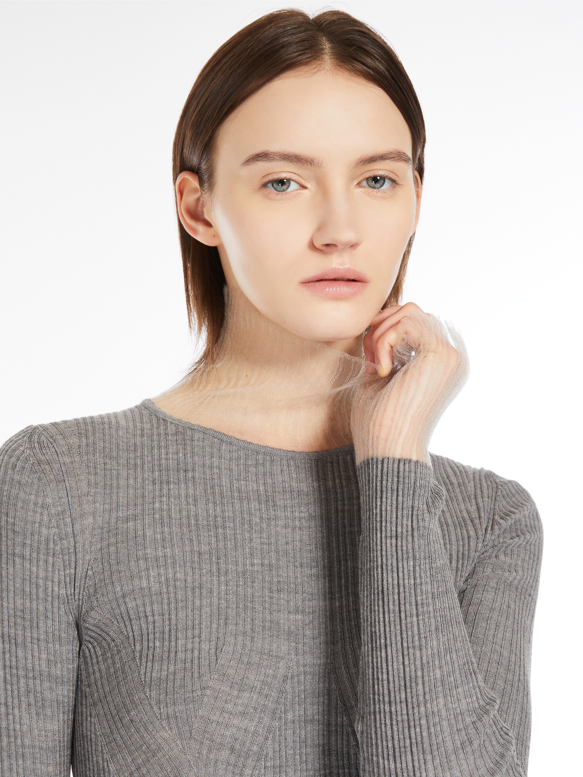 DERRIS Directional rib mock-polo-neck sweater - 5