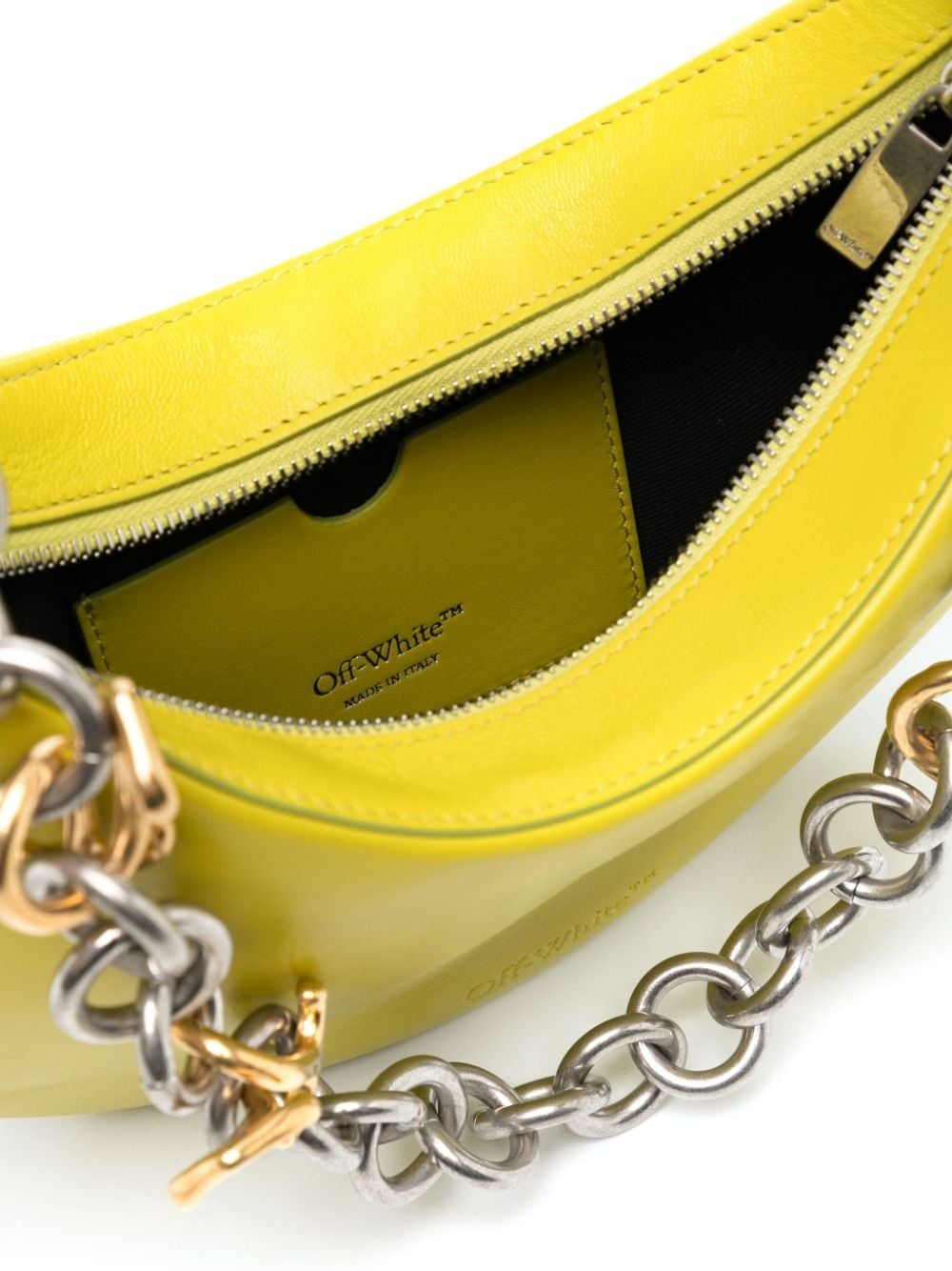 Hemisphere leather shoulder bag - 5