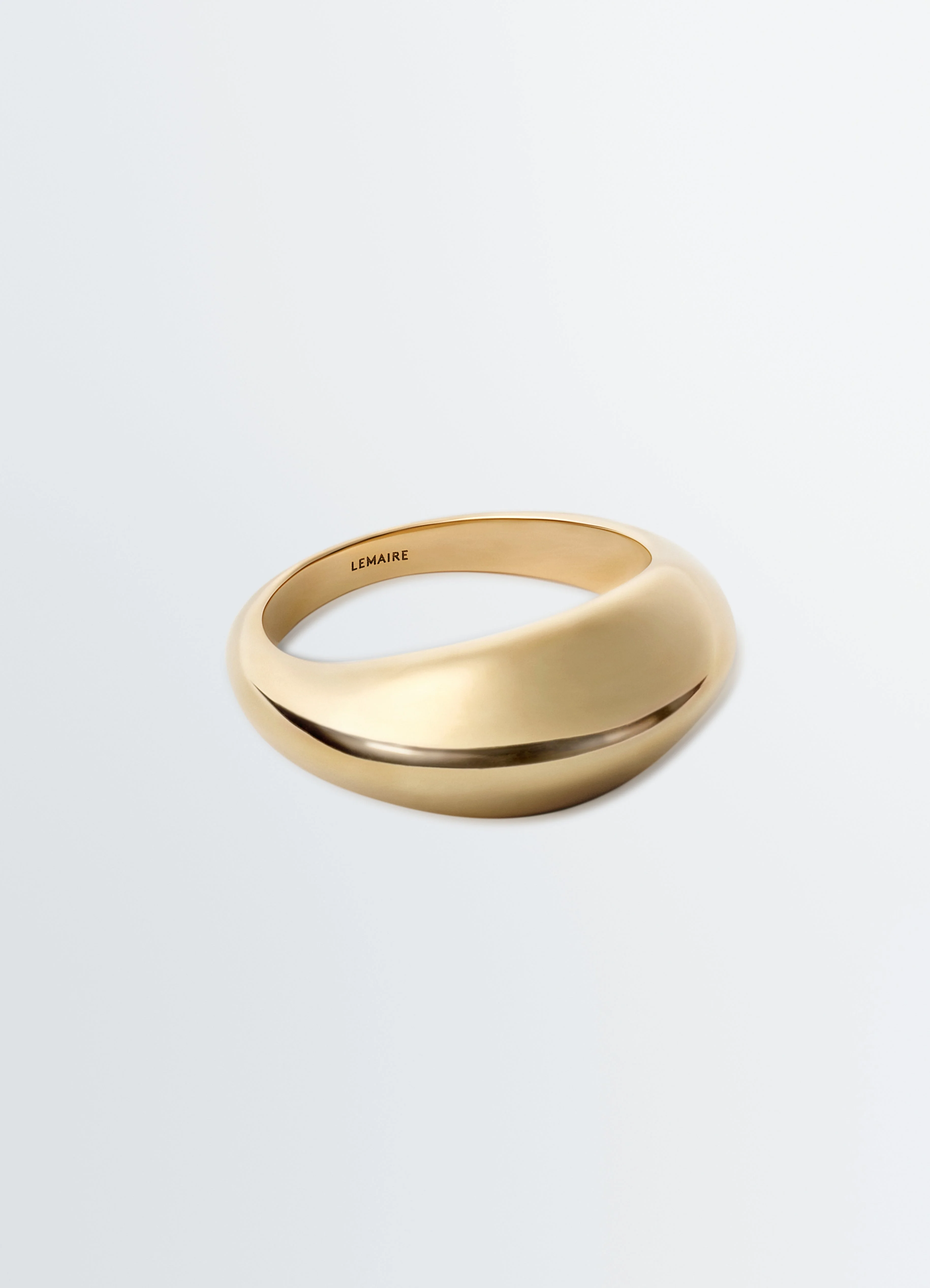 CHUNKY DROP RING IN GOLD-PLATED STERLING SILVER - 1