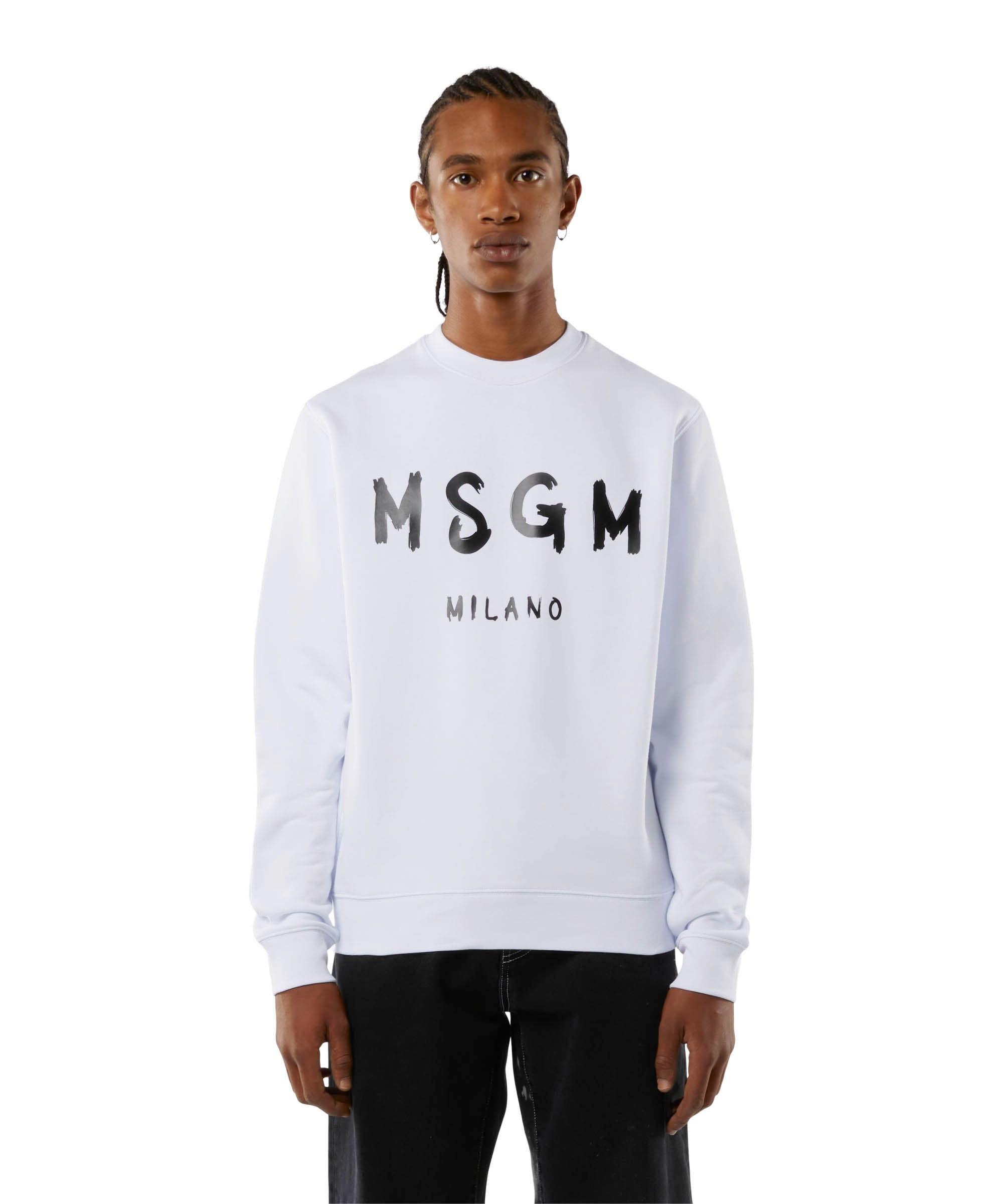 Long sleeved cotton sweatshirt - 1