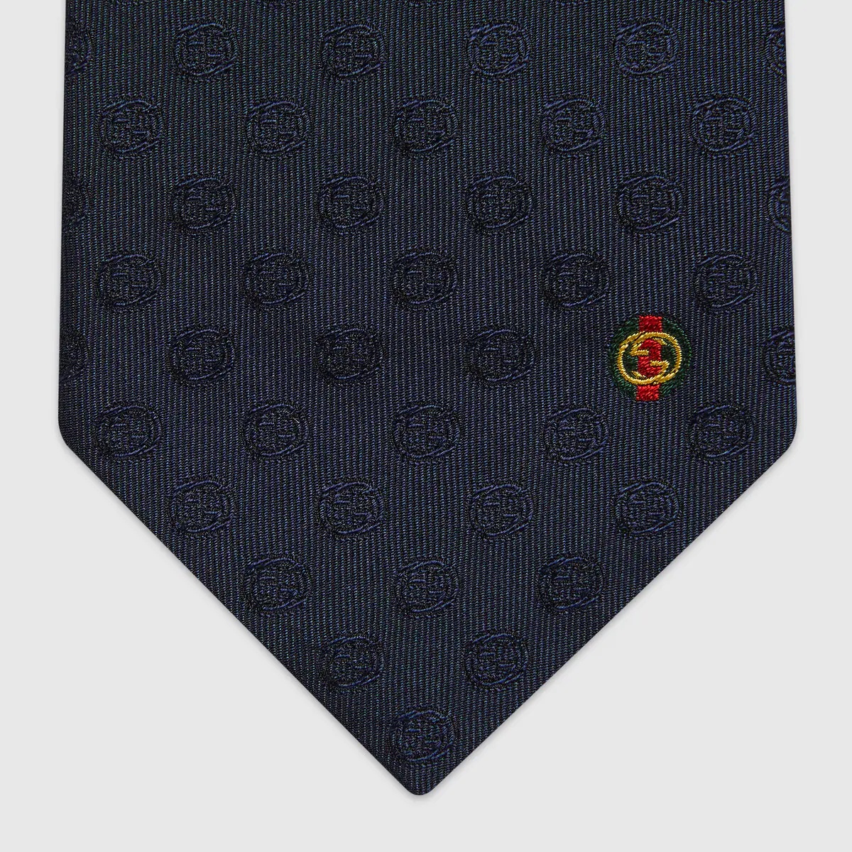 Interlocking G silk tie - 3