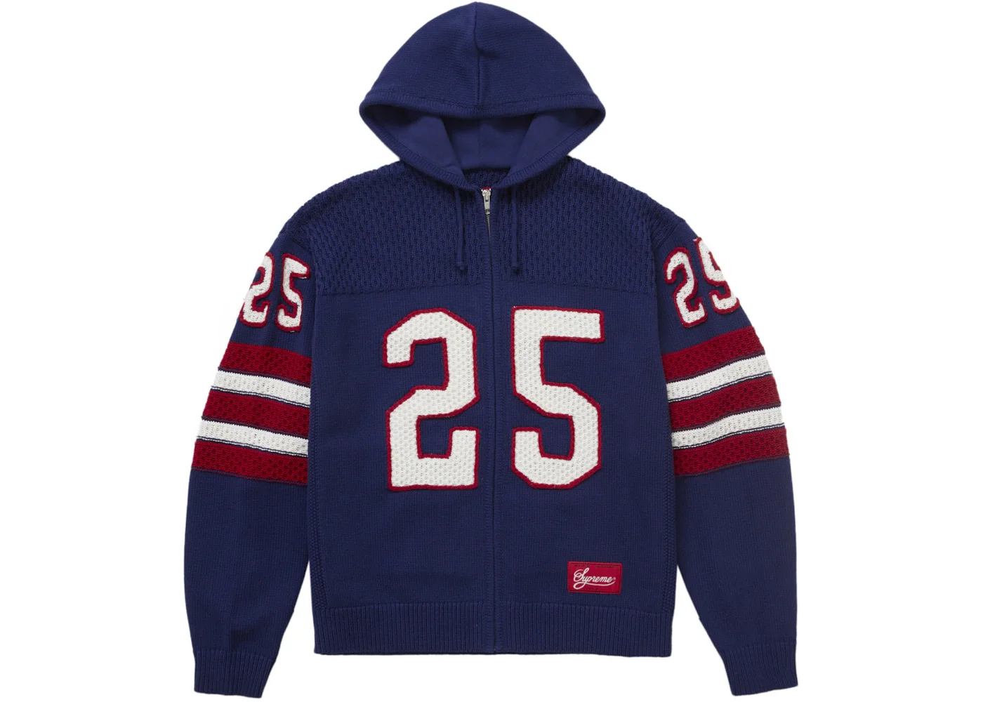 Supreme Sport Zip Up Hooded Sweater (FW25) Navy - 1