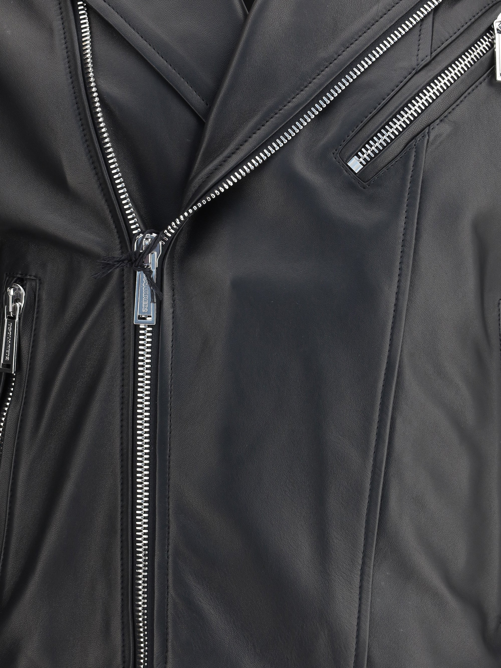 Dsquared2 Men Kiodo Leather Jacket - 3