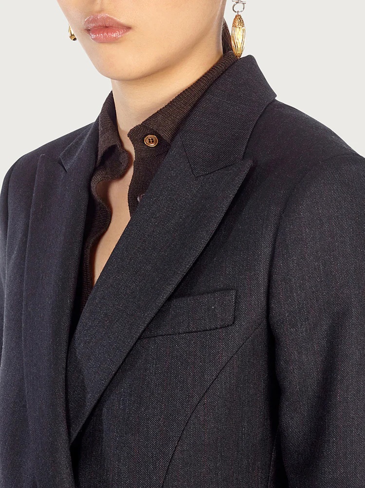 DOUBLE BREASTED BLAZER - 6