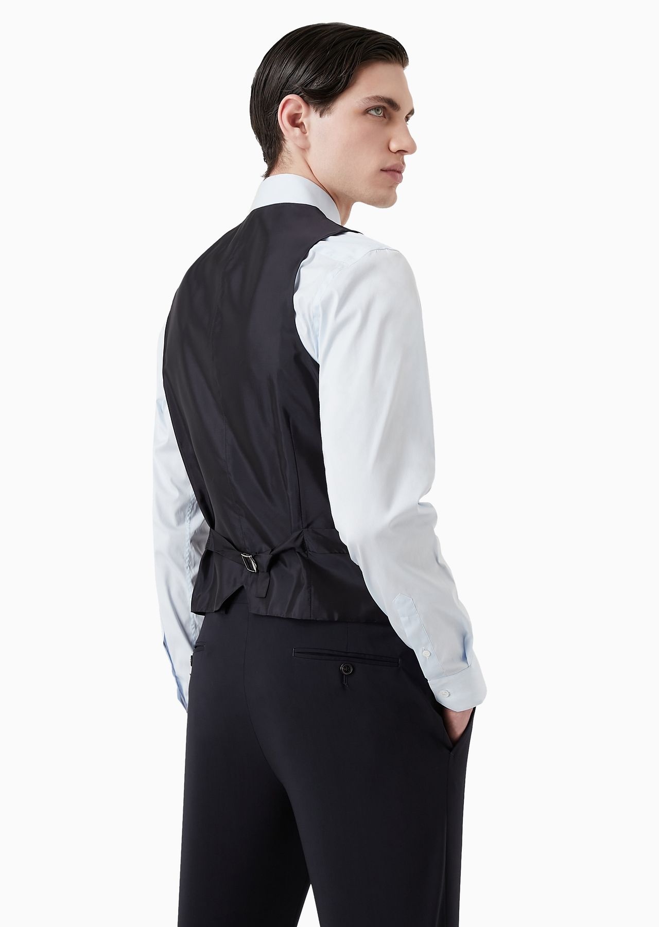 Single-breasted waistcoat in virgin wool - 3