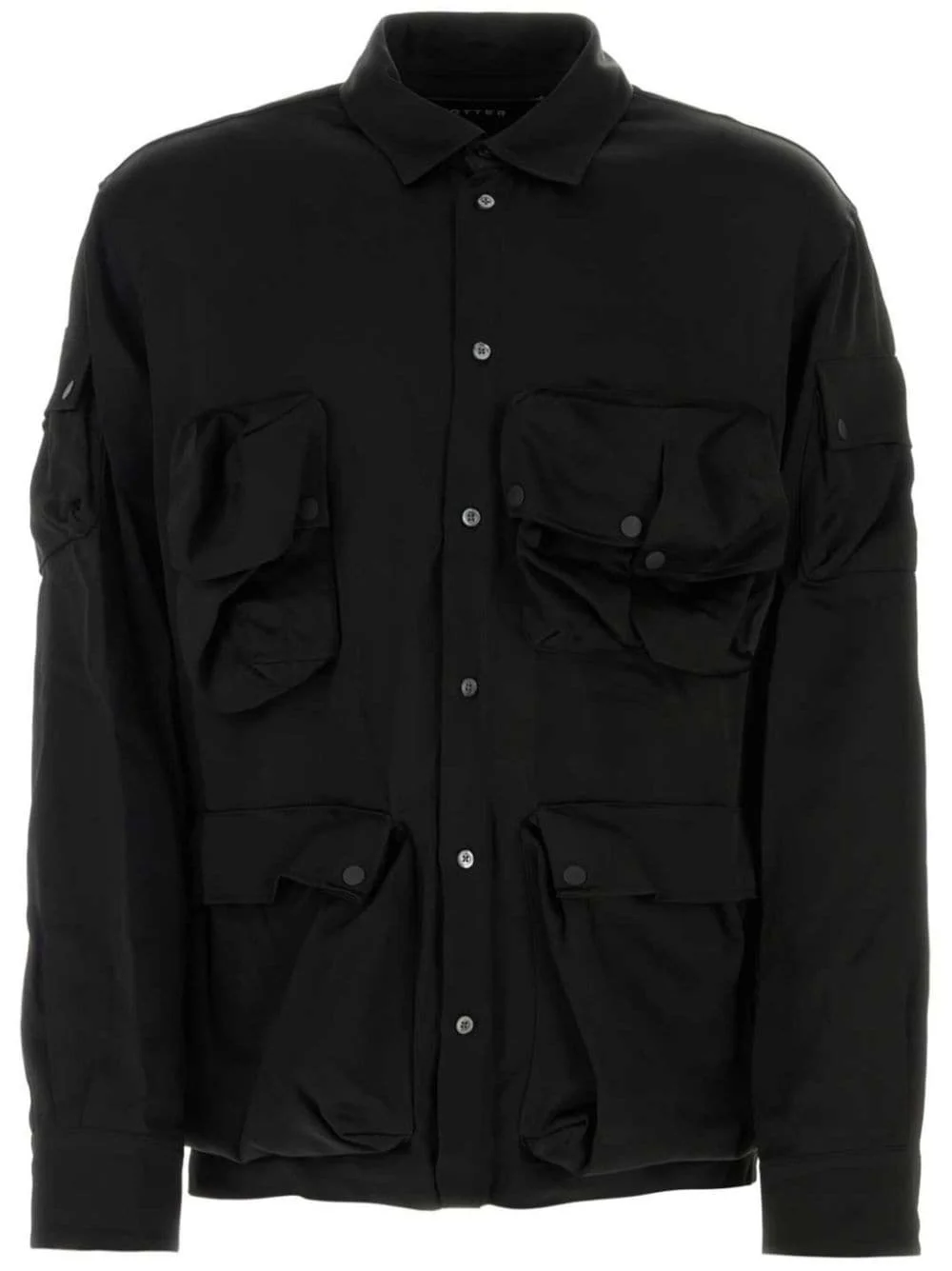 cargo-pocket button-up shirt - 1