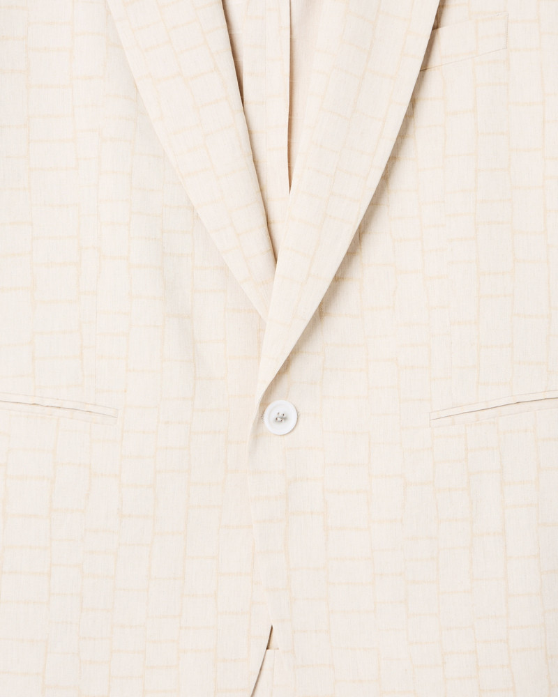 GIORGIO ARMANI JACQUARD VISCOSE AND LINEN SINGLE-BREASTED SUIT outlook