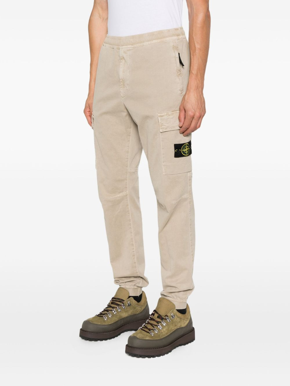 cargo patch-pocket trousers - 3