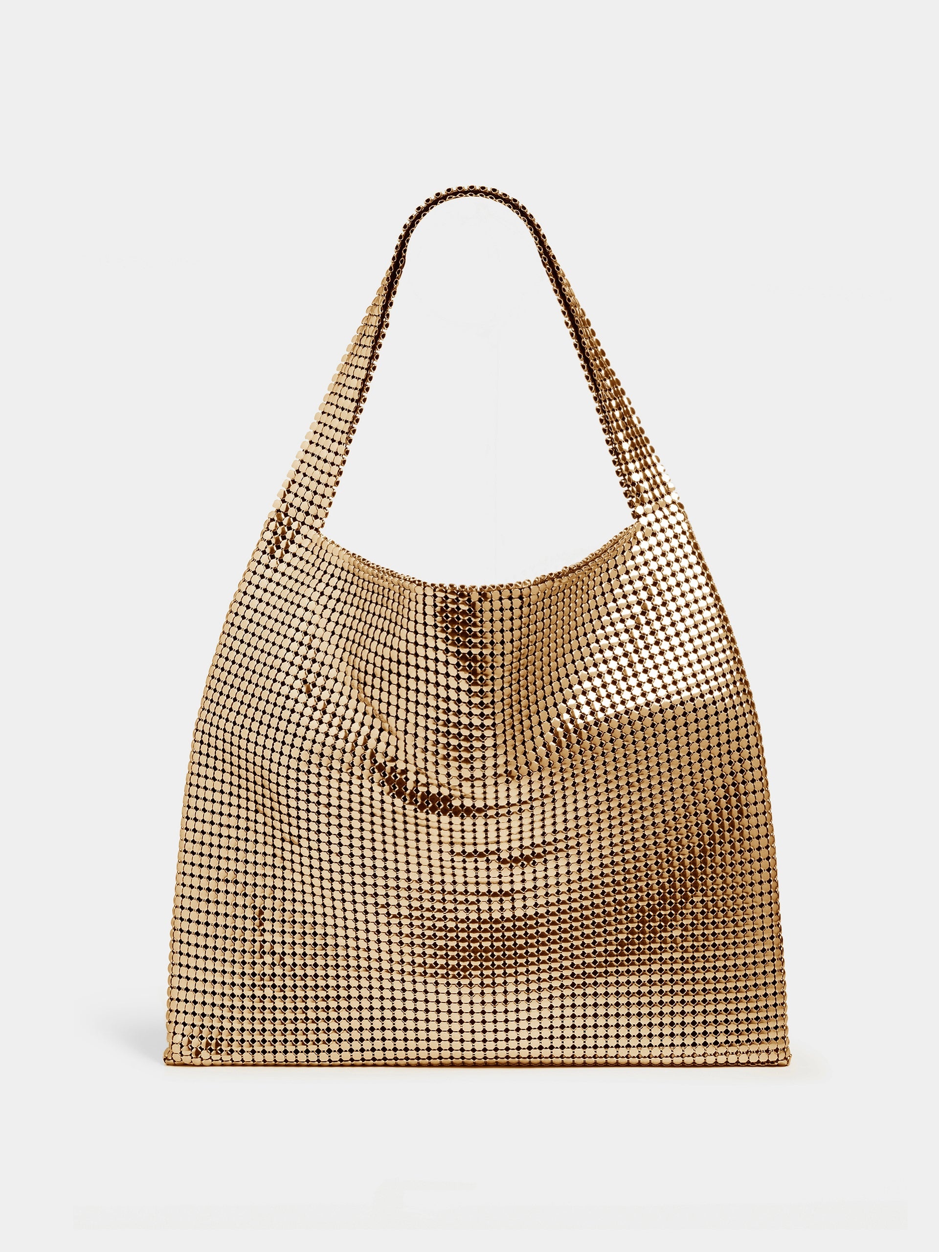 GOLD PIXEL METALLIC TOTE BAG - 1