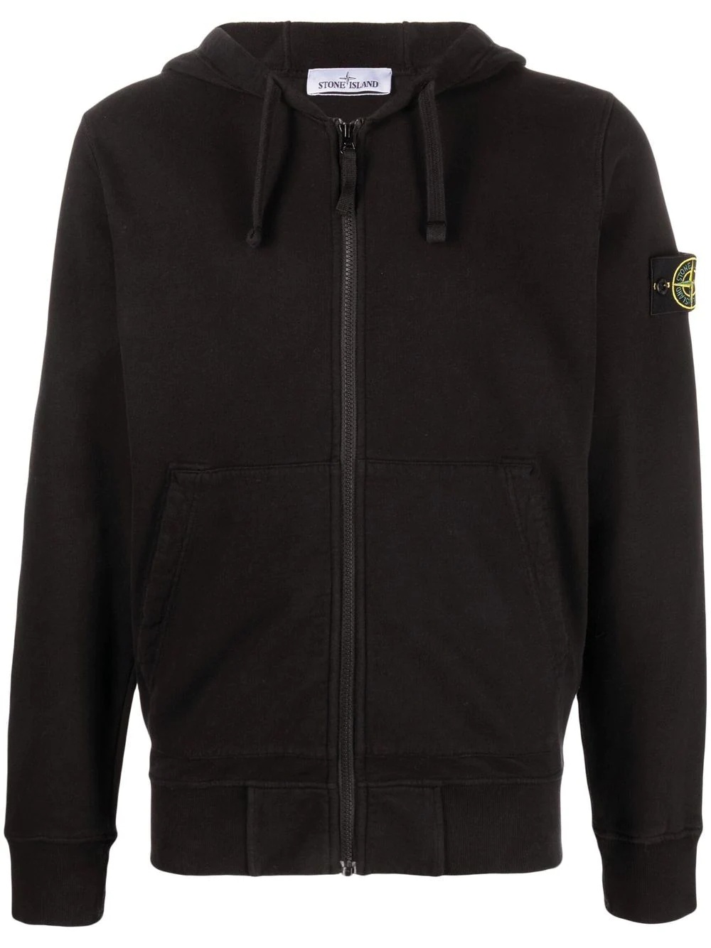 Compass patch zipped hoodie - 1