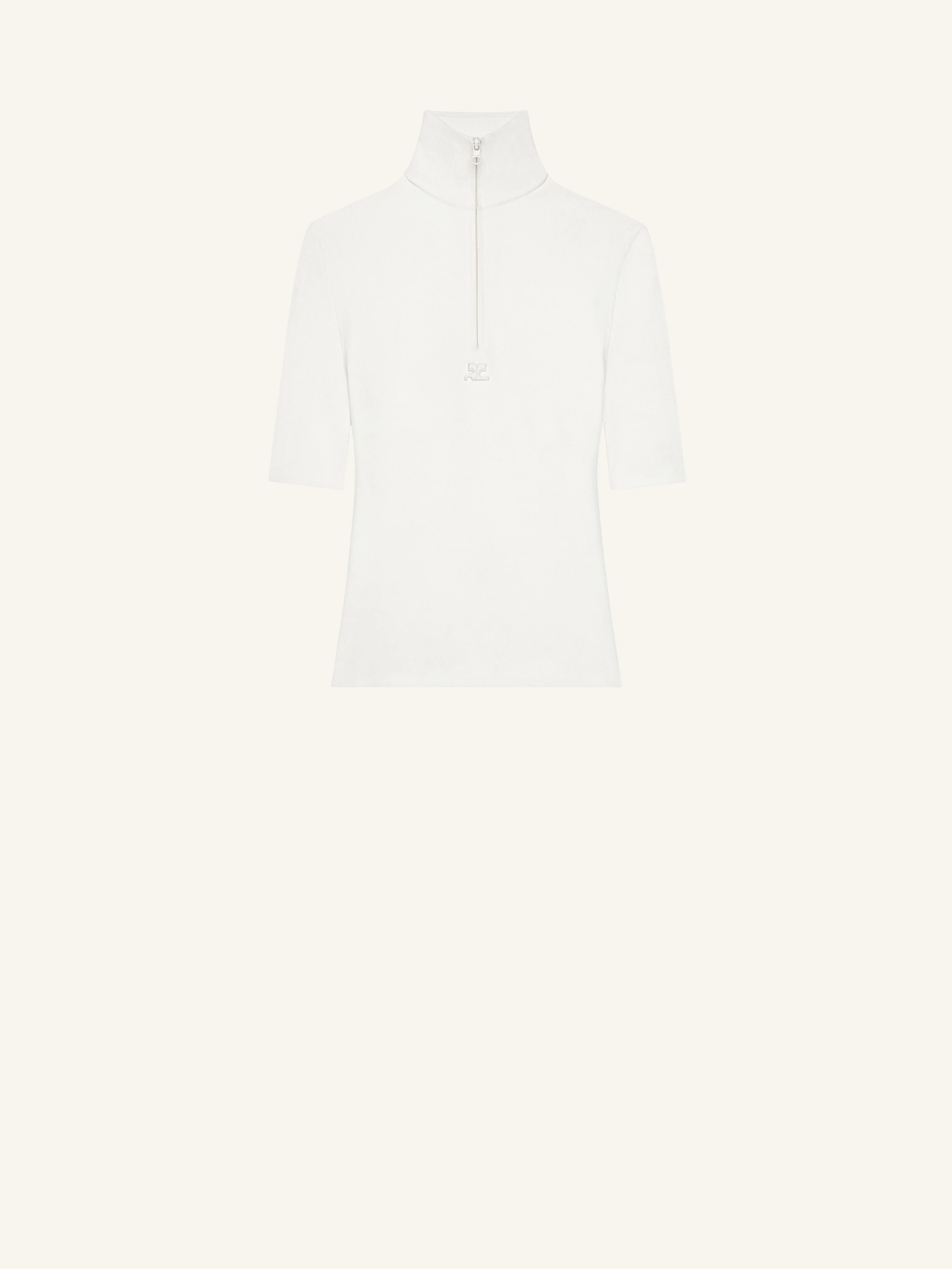 ZIPPED MOCKNECK TOP - 1