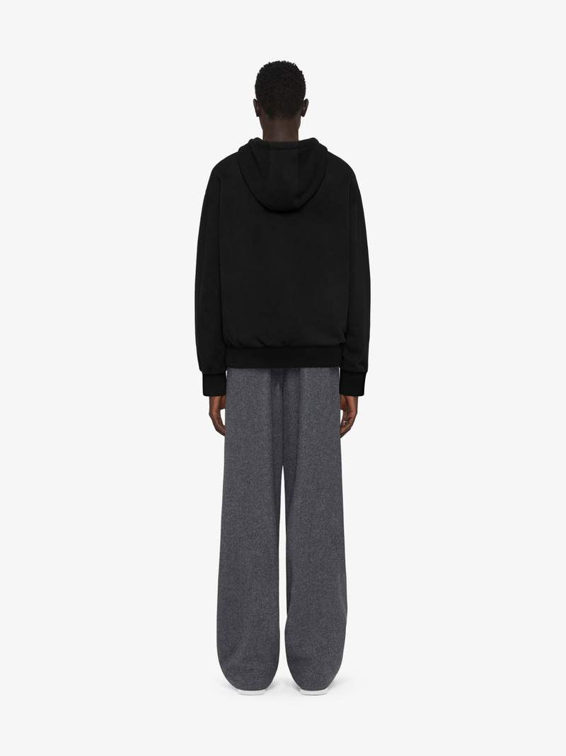 HOODIE IN FLEECE WITH EMBROIDERED CHANDELIER AND PEARLS 4