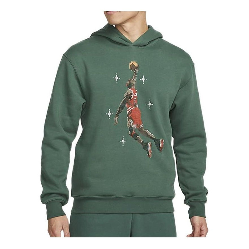 Air Jordan Long Sleeve Hoodie 'Palm Green' DC9714-333 - 1