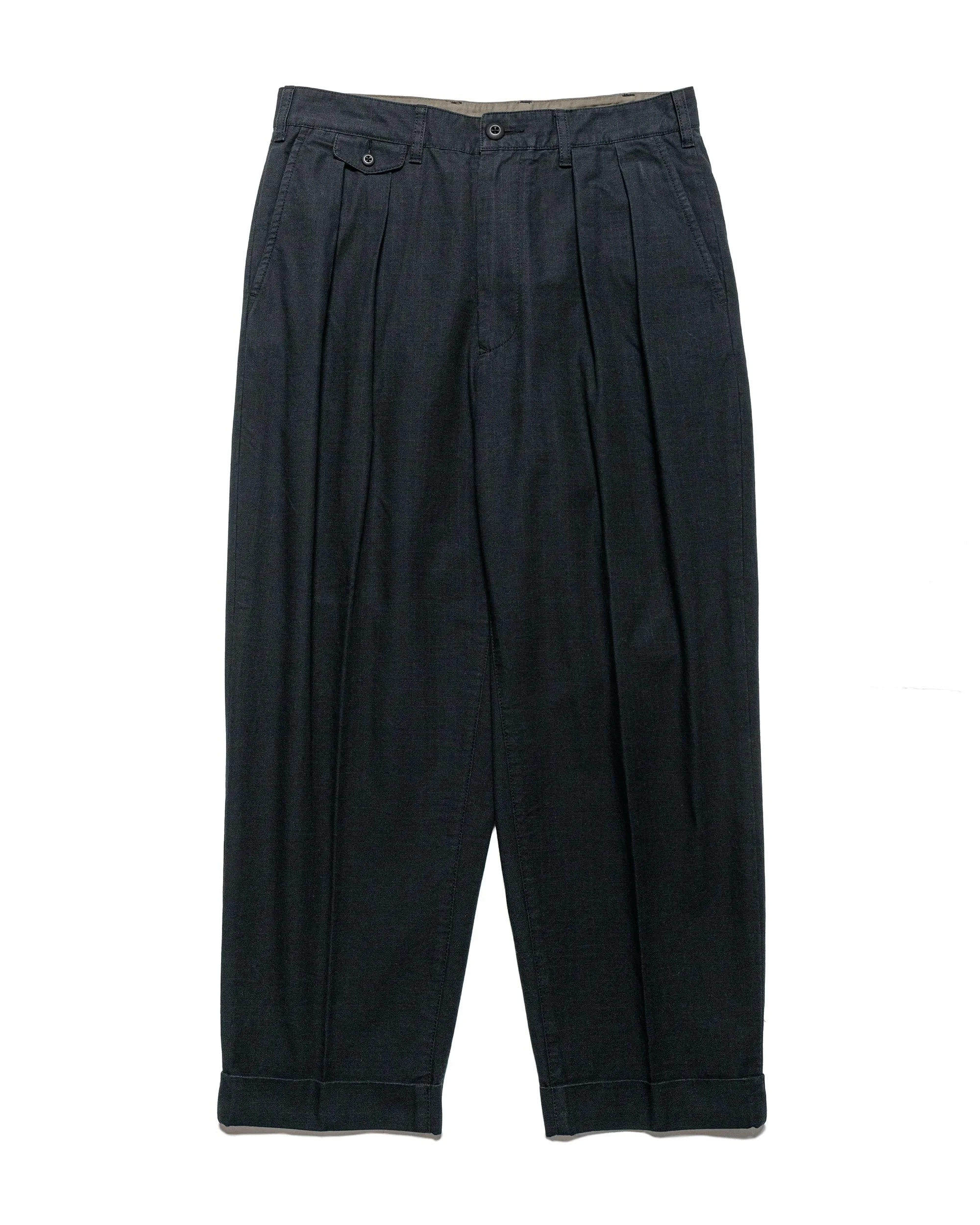 Lost & Found 2Pleats Cotton Ripstop Black - 1