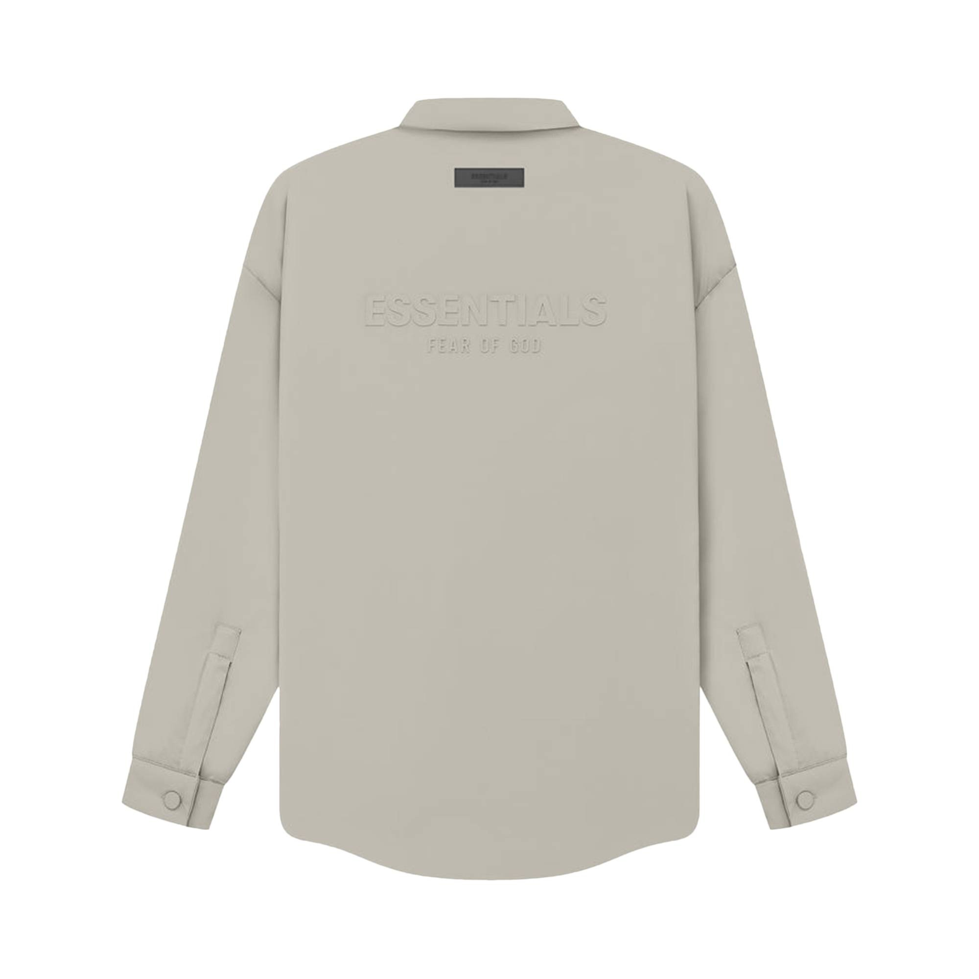 Fear of God Essentials Filled Nylon Shirt Jacket 'Seal' - 2