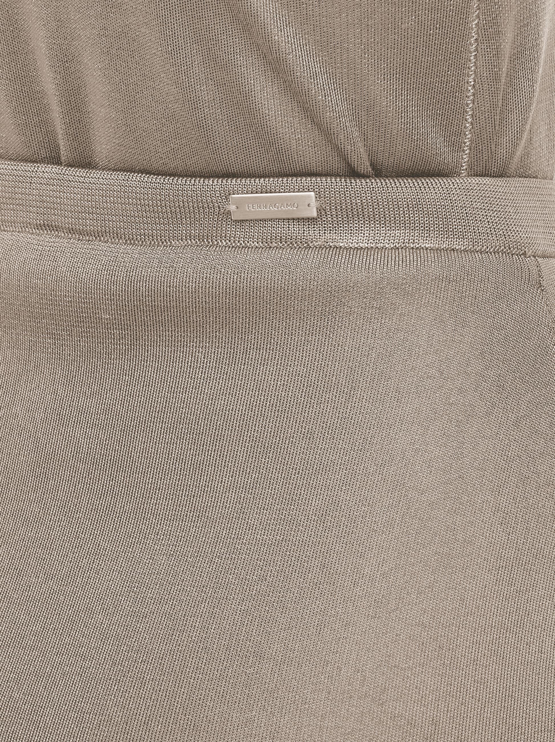 Two tone color block layered skirt - 5