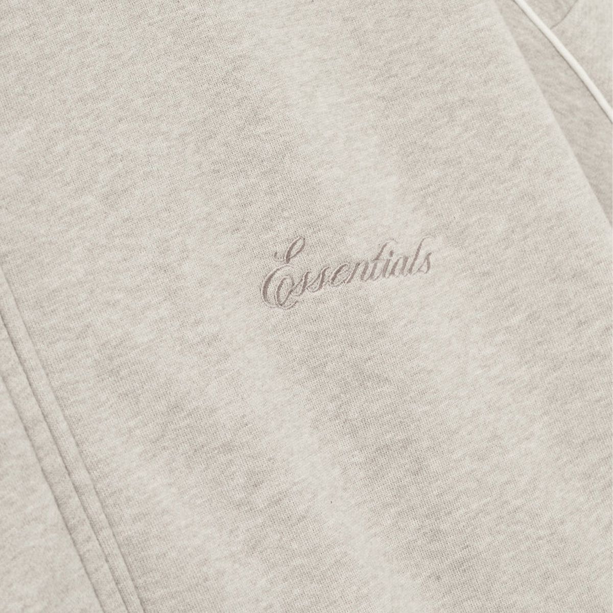 MODERN FIT FLEECE TRACK JACKET (HEATHER STONE/CLOUD WHITE) - 11