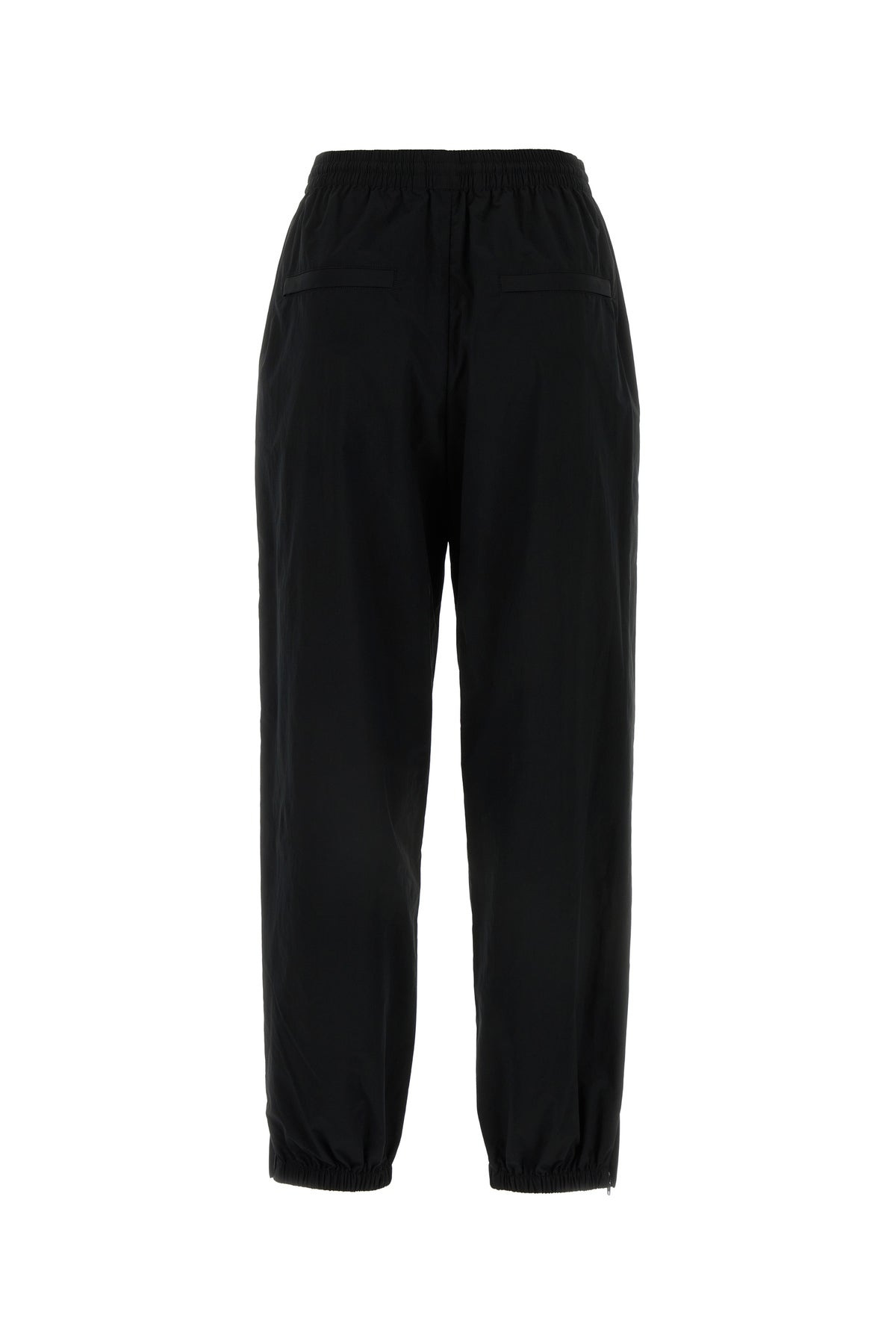 Black polyester blend joggers - 2