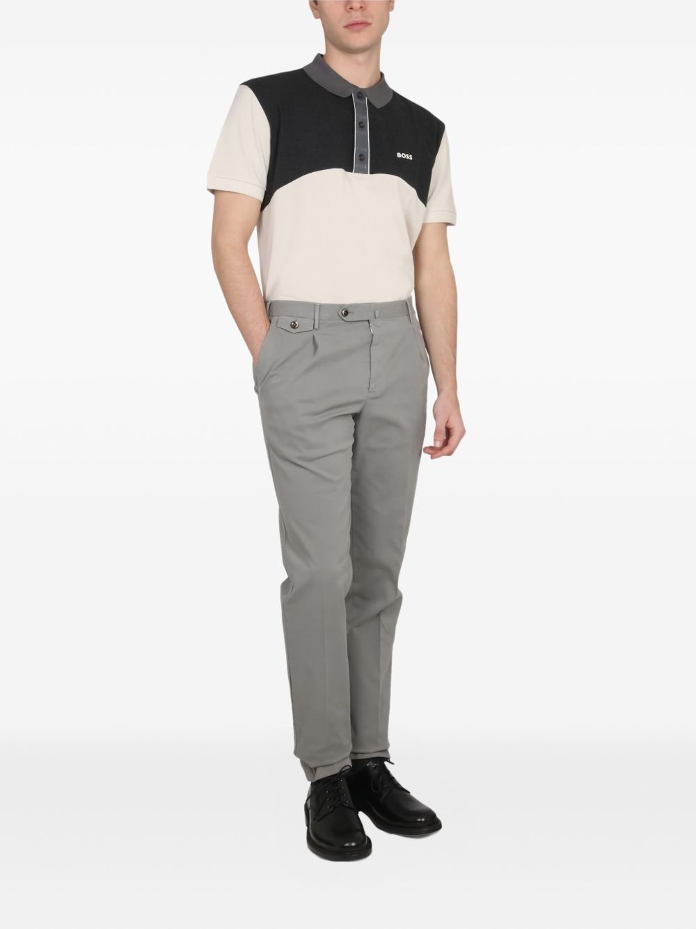 colour-block polo shirt - 2