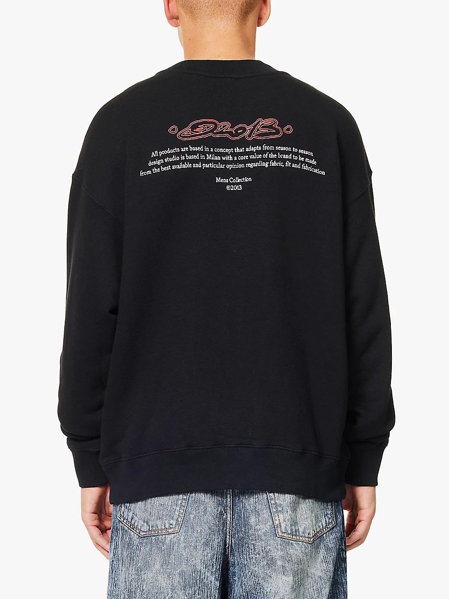 Script Skate crewneck relaxed-fit cotton-jersey sweatshirt - 4