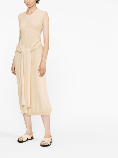 Lemaire tie-detail cotton dress outlook