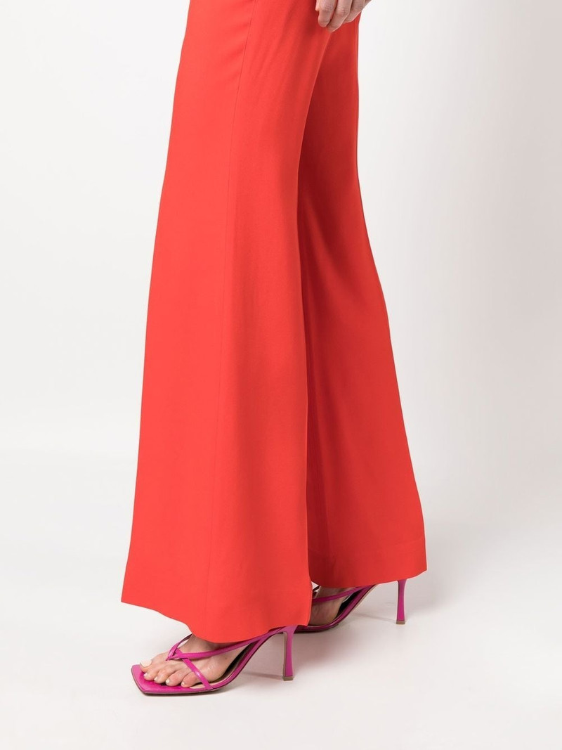 pressed-crease flared trousers 5