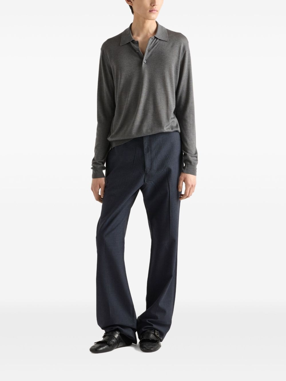 cashmere-blend polo shirt - 2