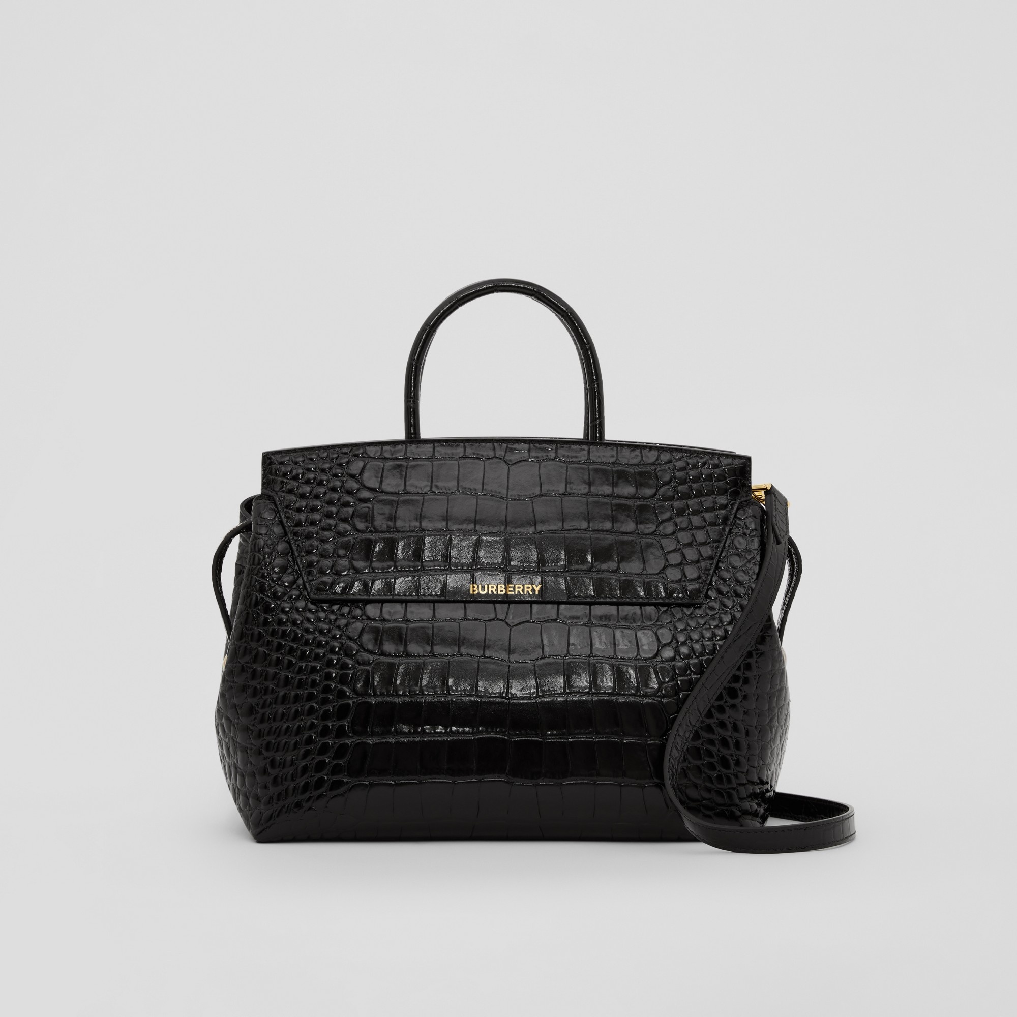 Embossed Leather Medium Catherine Bag - 1