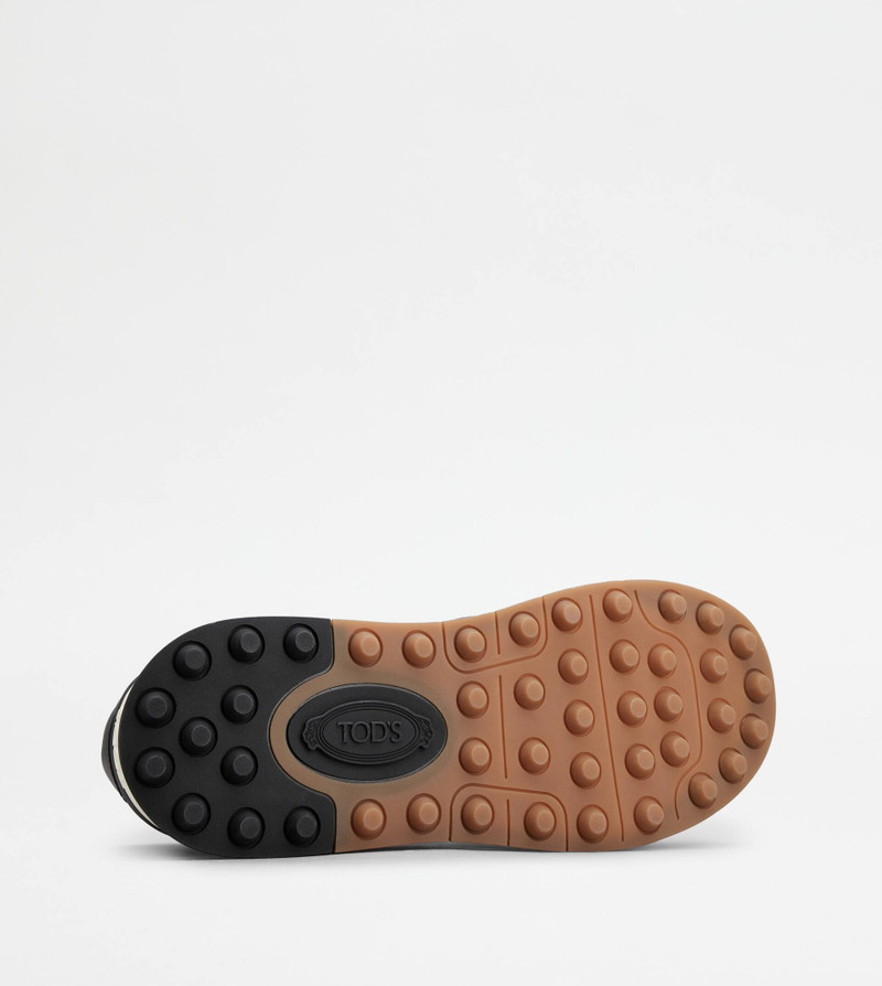 TOD'S SNEAKERS IN SUEDE AND SMOOTH LEATHER - YELLOW 5