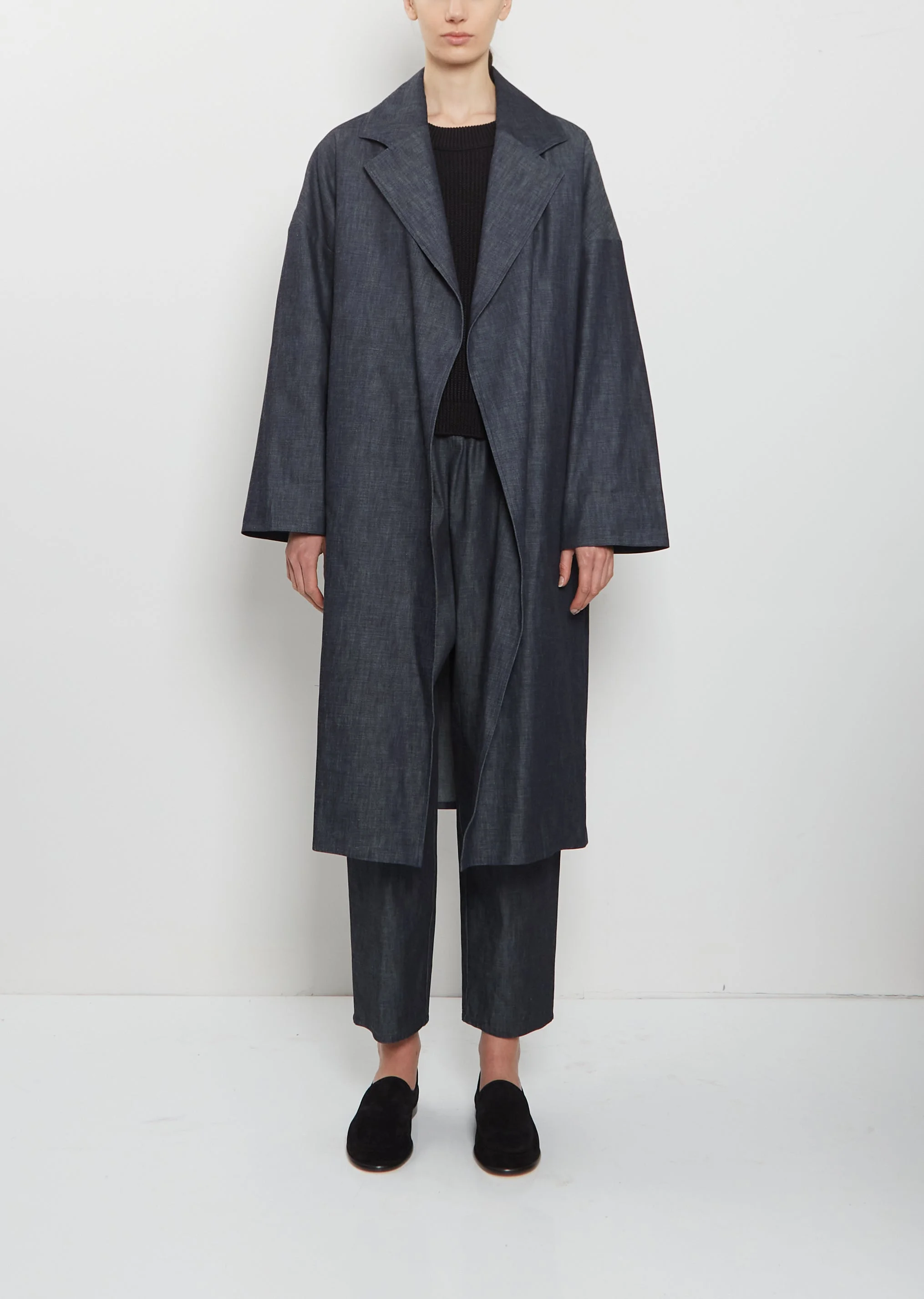 Oversized Denim Coat - 1