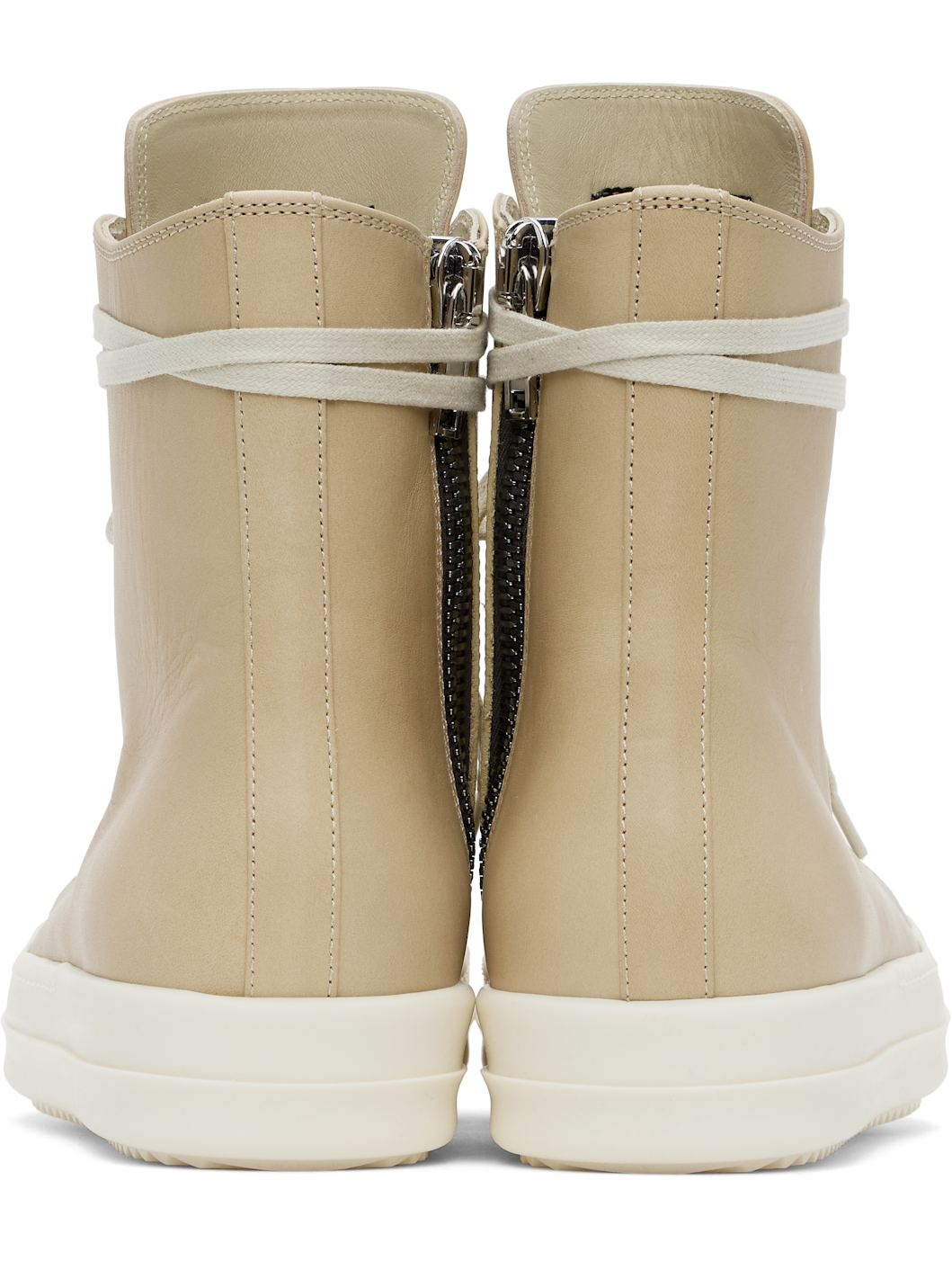 Beige Hollywood Leather Sneakers - 2