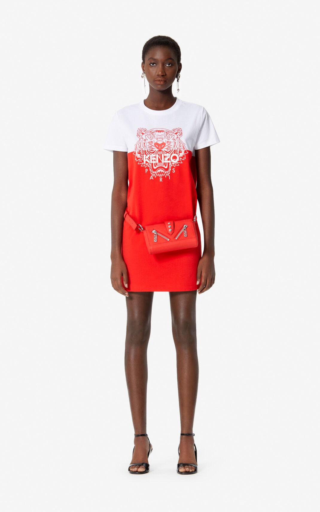 Colorblock Tiger' t-shirt dress - 2