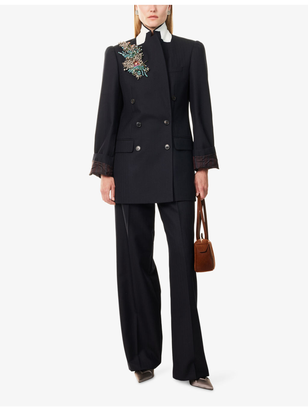 Portias Wide-Leg Wool Trousers - 2