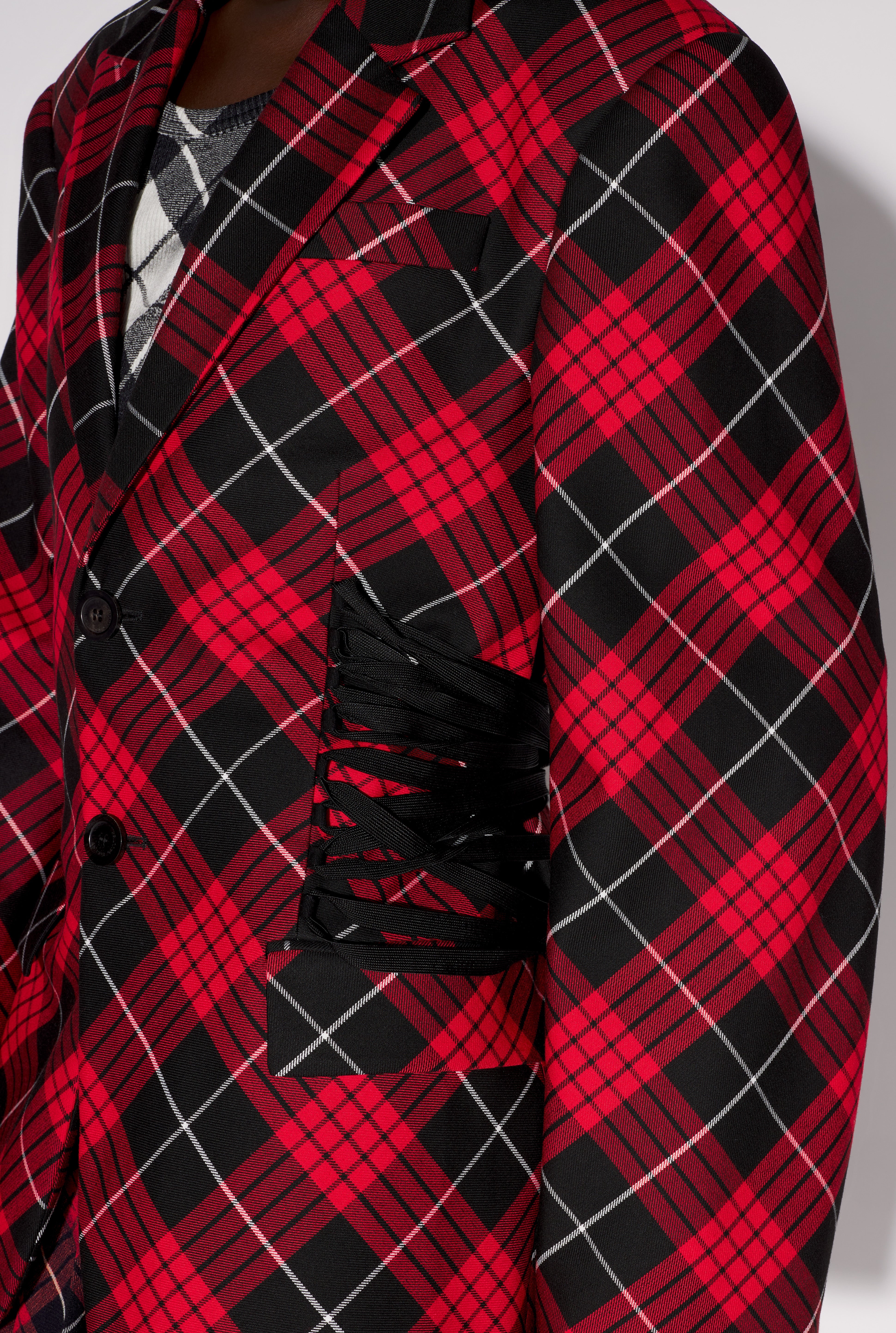 THE RED TARTAN SUIT JACKET - 4