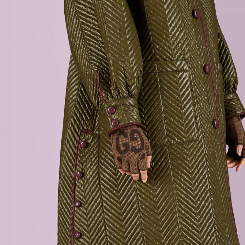 GG cashmere fingerless gloves 4