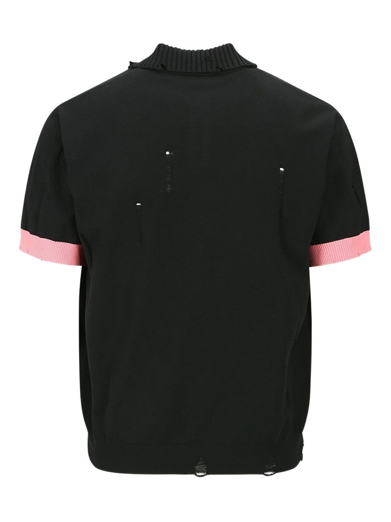 Andersson Bell Damaged short-sleeve polo shirt outlook